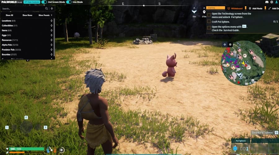 TH.GL Companion App showing in-game overlay